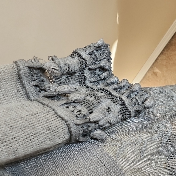 Womans Light Lace Sweater - Picture 3 of 7